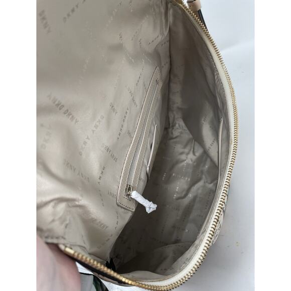 DKNY TILLY Graffiti Fold Over Multicolor Urban NYC Backpack Tote Purse FLAWED - Picture 8 of 9